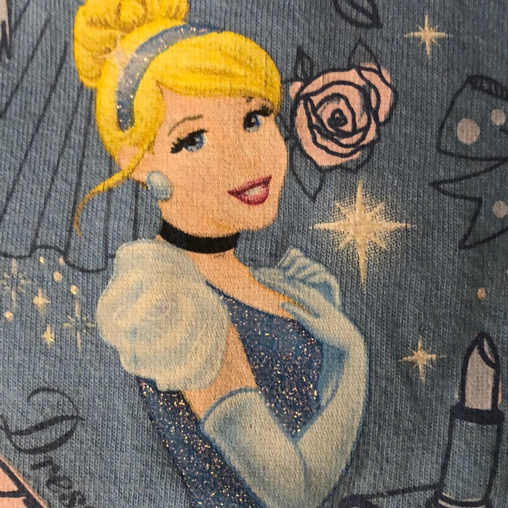 Disney store sparkle dress shirt Cinderella S 5/6